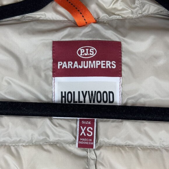 PARAJUMPERS Hollywood Down Puffer Jacket PJS Womens XS Hooded Lightweight Coat - Picture 6 of 12